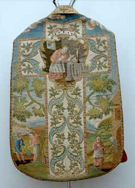 An Eighteenth Century Chasuble With Scenes From The Life Of St Charles