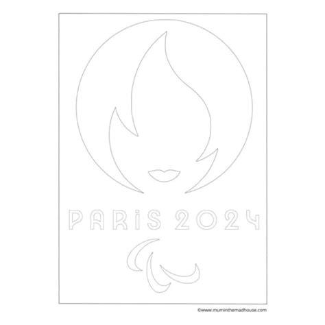 Paris 2024 Paralympic Colouring Page Download Mum In The Madhouse