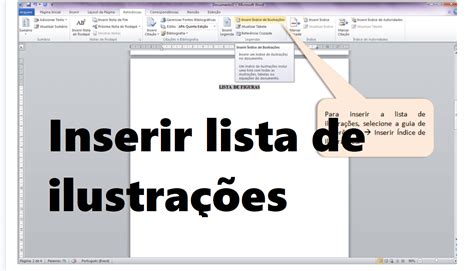 Inserir lista de ilustrações no WORD para trabalho acadêmico