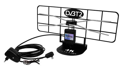 NAJMOCNIEJSZA ANTENA POKOJOWA DVB T2 4K H 265 FORTIS 4K 10M KABLA