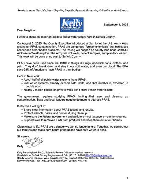 Candidate Kelly Perry | Facebook