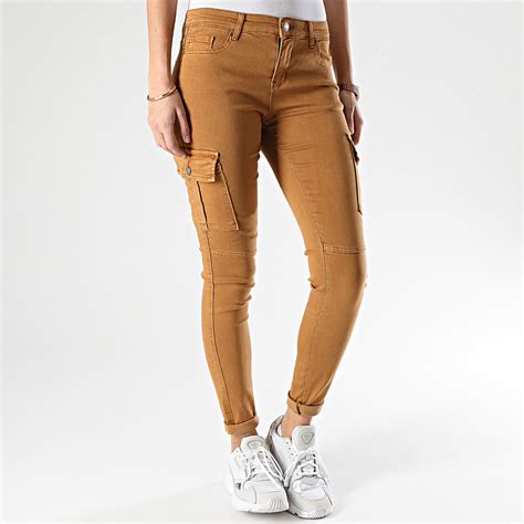 Girls Outfit Pantalon Cargo Femme S353 Camel