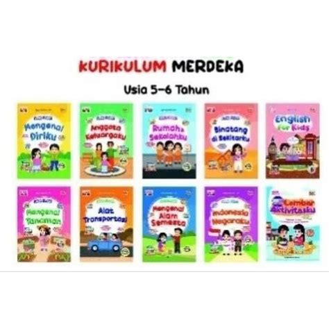 Jual Buku Paket Tematik Kurikulum Merdeka Usia 5 6 Tahun Shopee Indonesia