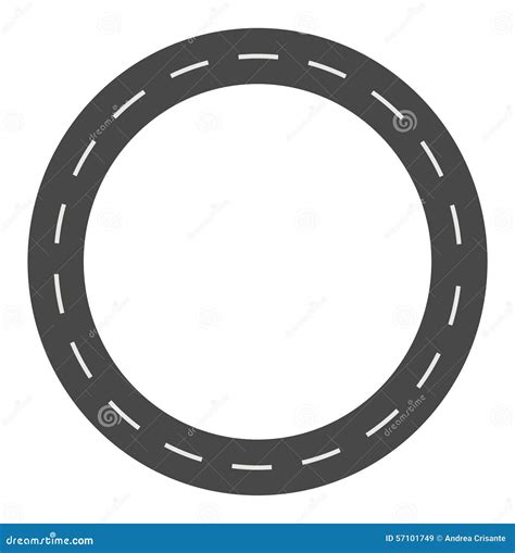 Road Circular Path Stock Illustration Illustration Of Roundabout