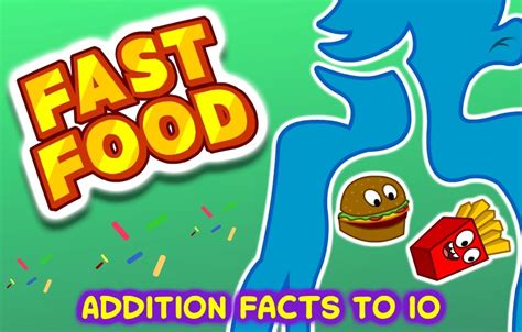 Addition To 10 Game Fast Food Mindly Games