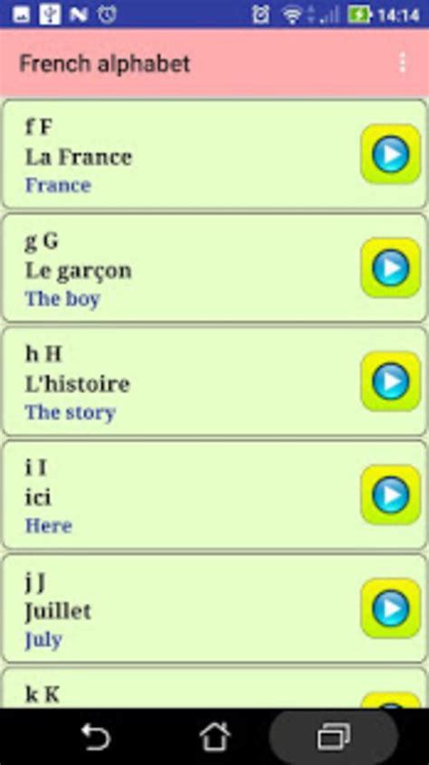 French Alphabet Pronunciation For Android Download