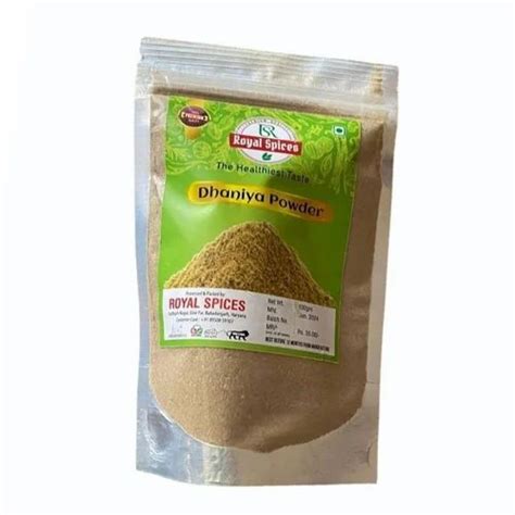 Dried Green Royal Spices Dhaniya Powder Gm Packet At Rs Pack