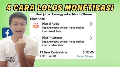 Berhasil Cara Lolos Monetisasi Facebook Untuk Pemula Terbaru