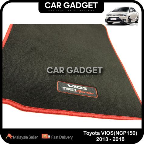 Original Toyota Vios Trd Sportivo Floor Carpet Red Line Trd Carpet