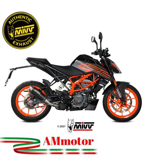 Mivv Ktm 125 Duke 2021 Terminale Di Scarico Marmitta Gp Pro Inox Nero