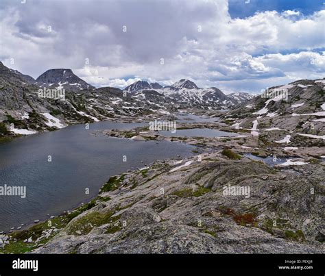 Upper And Lower Jean Lake In The Titcomb Basin Along The Wind River