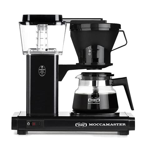 Technivorm Moccamaster 8 Cup Glass Carafe Coffee Brewer In Black