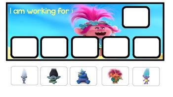 Trolls Token Board By Preschool Preschool What Do You See Tpt