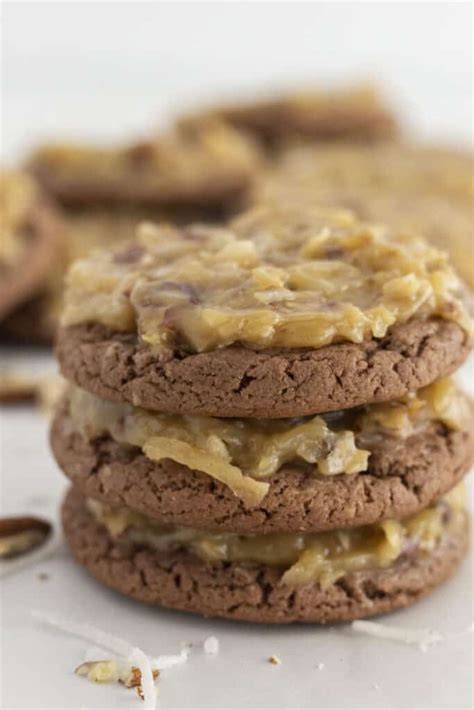 Easy German Chocolate Cake Mix Cookies Recipe Practically Homemade