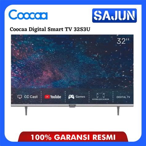 Jual COOCAA TV LED 32 Inch Digital Smart TV 32S3U 32 S3U Shopee