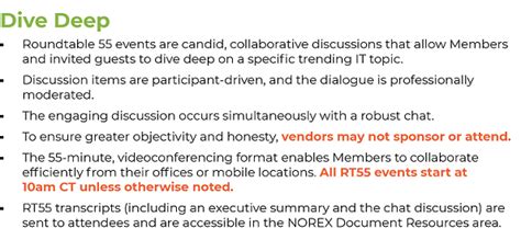 NOREX Select IT Roundtable 55 Vendor Risk Management Virtual Event