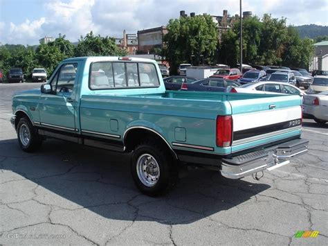 Medium Calypso Green Metallic 1995 Ford F150 Xlt Regular Cab Exterior