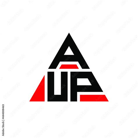 AUP triangle letter logo design with triangle shape. AUP triangle logo ...