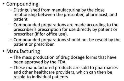 NON STERILE COMPOUNDING AND USP 795 TEST 3 Flashcards Quizlet