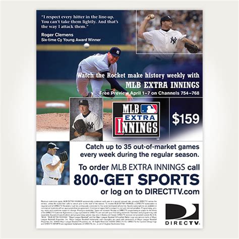 Direct TV MLB Extra Innings Jeff Morgan Design