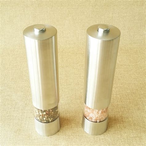 best metal electric pepper mill with light