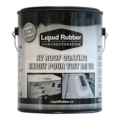 Liquid Rubber Rv Roof Coating Sealant Solar Reflective Waterproof Easy To Apply