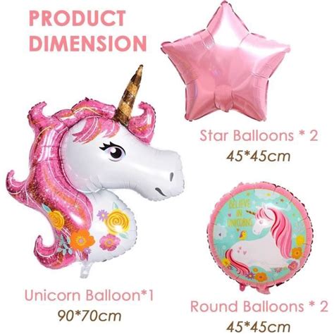 Licorne Balloon Arc En Bouquet Th Me Party Enfants Anniversaire Filles