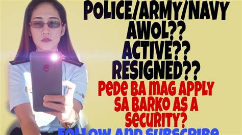 Pede Ba Magapply Sa Barko Ang Police Army Navy Pag Active Resigned