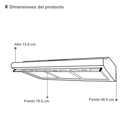 Campana Extractora Slim De Acero Negro Mate Supra CB 80 BLACK Bedon