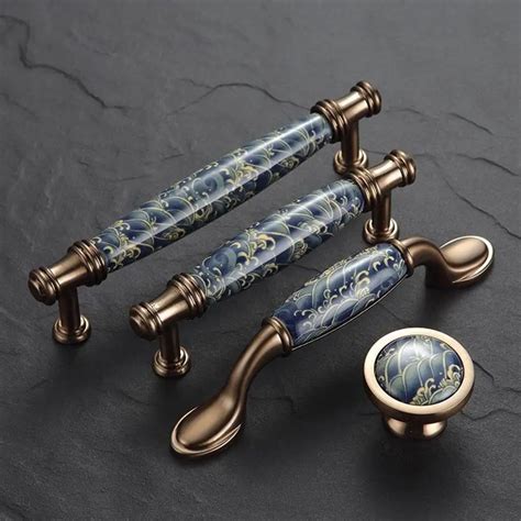 Ceramic Handle American Drawer Cabinet Wardrobe Handle European