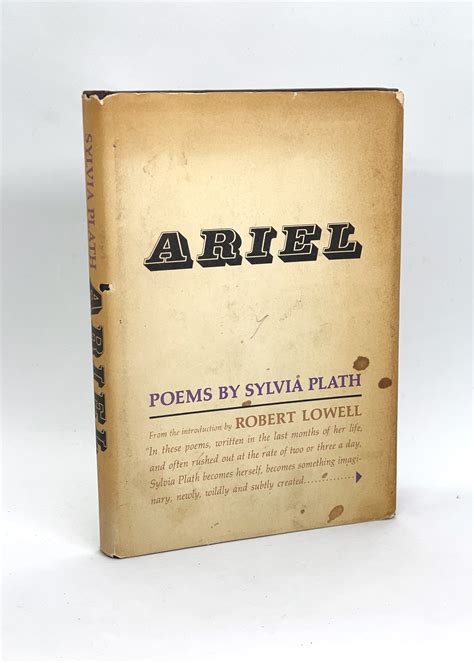 Ariel Poems First Edition By Sylvia Plath Author Robert Lowell