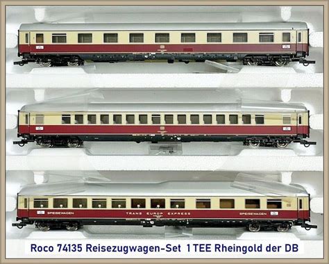 Roco 74135 DB Reisezugwagen Set TEE Rheingold Teil 1