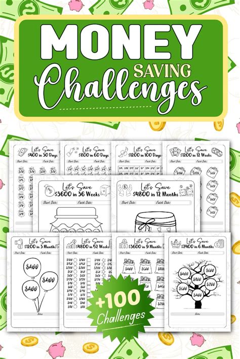 Money Saving Challenge Book Fun And Interactive Savings