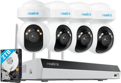 Reolink K Pt Kit Cam Ra De Surveillance Wifi Ext Rieure Cam Ras