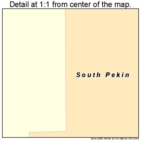 South Pekin Illinois Street Map 1771175