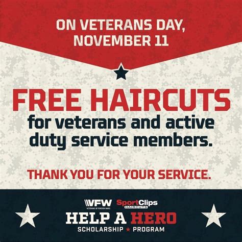 Veterans Day Free Haircuts, Sport Clips Haircuts of Bradenton ...