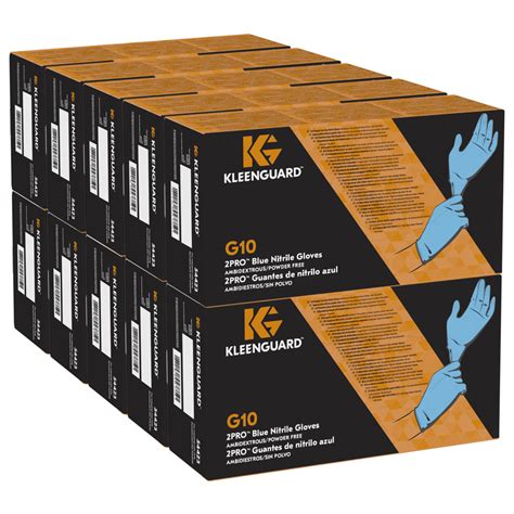 Kleenguard G Pro Blue Nitrile Gloves Strong Disposable