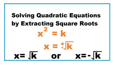 Solving Quadratics With Square Roots Worksheet