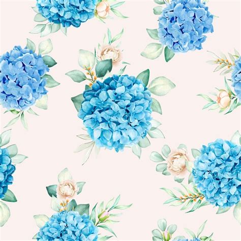 L Gant Motif Floral Sans Couture Aquarelle Vecteur Gratuite