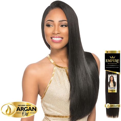 Sensationnel Empire Human Hair Weave - YAKI (Infused with Argan Oil ...