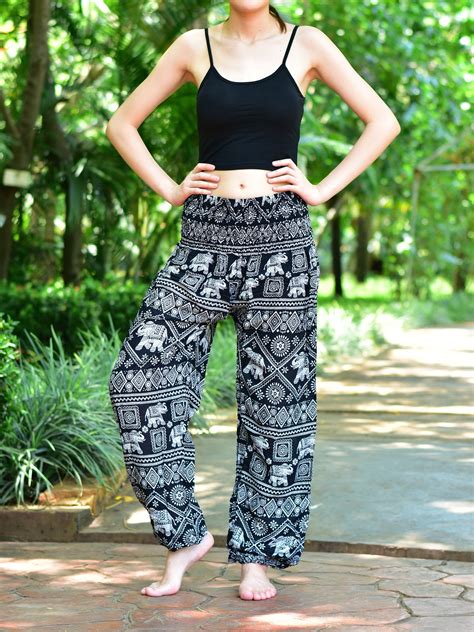 Bohotusk Elephant Print Womens Harem Pants 3 Sizes From 20 52 Etsy