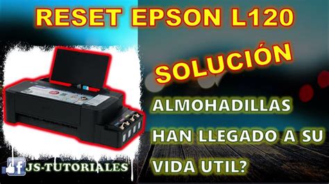 Como Resetear Impresora Epson L120 Problemas De Almohadillas Youtube