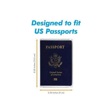 Clear Passport Cover Plastic Passport Protector Vinyl ID Card Protector