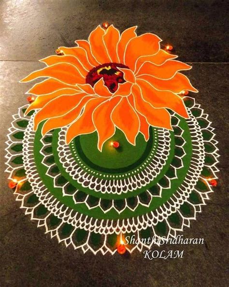 Free Hand Rangoli Design Ideas For Diwali Free Hand Rangoli Design