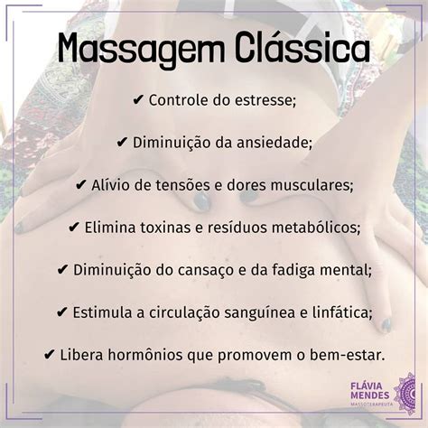 💆🏻‍♀ A Massagem Relaxante Promove A Melhora Na Circulação Sanguínea Aumenta O Fluxo De