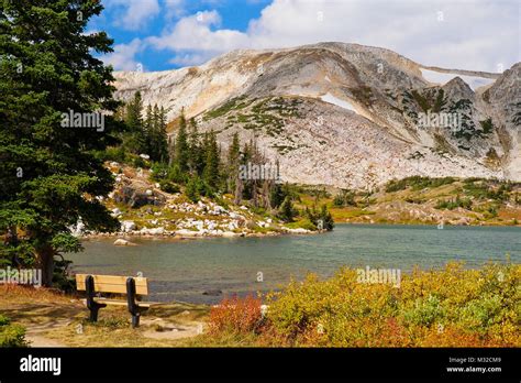 Libby Lake, Snowy Range Scenic Byway, Centennial, Wyoming, USA Stock ...