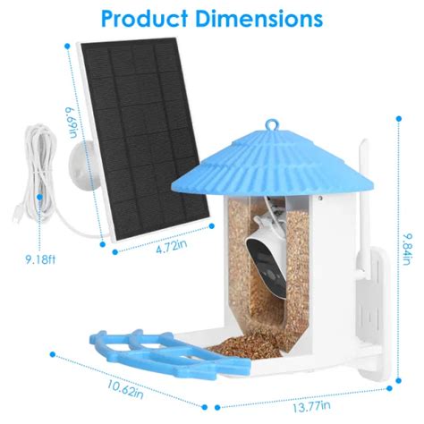 Dropship Solar Powered Smart Bird Feeder 2k Bird Watching Camera With