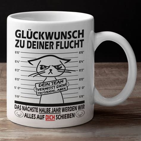 Abschiedsgeschenk Kollegen Glückwunsch zu Deiner Flucht Etsy de