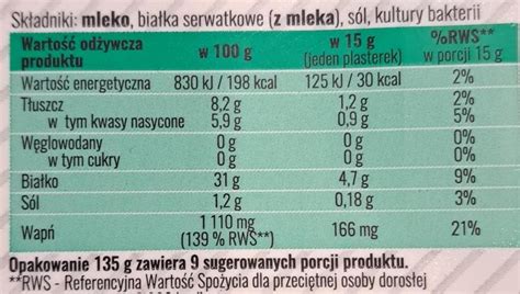 Active Protein Plus Ser W Plastrach Ryki Kalorie Kj A Nutri N