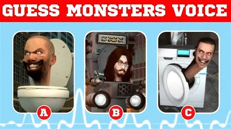 Guess The Monsters Voice Geeky Jesus Toilet Buzzsaw Toilet Skibidi